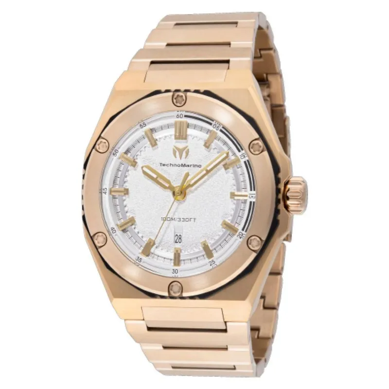 TECHNOMARINE - Reloj Technomarine Hombre Coral . Reloj Acero inoxidable Dorado