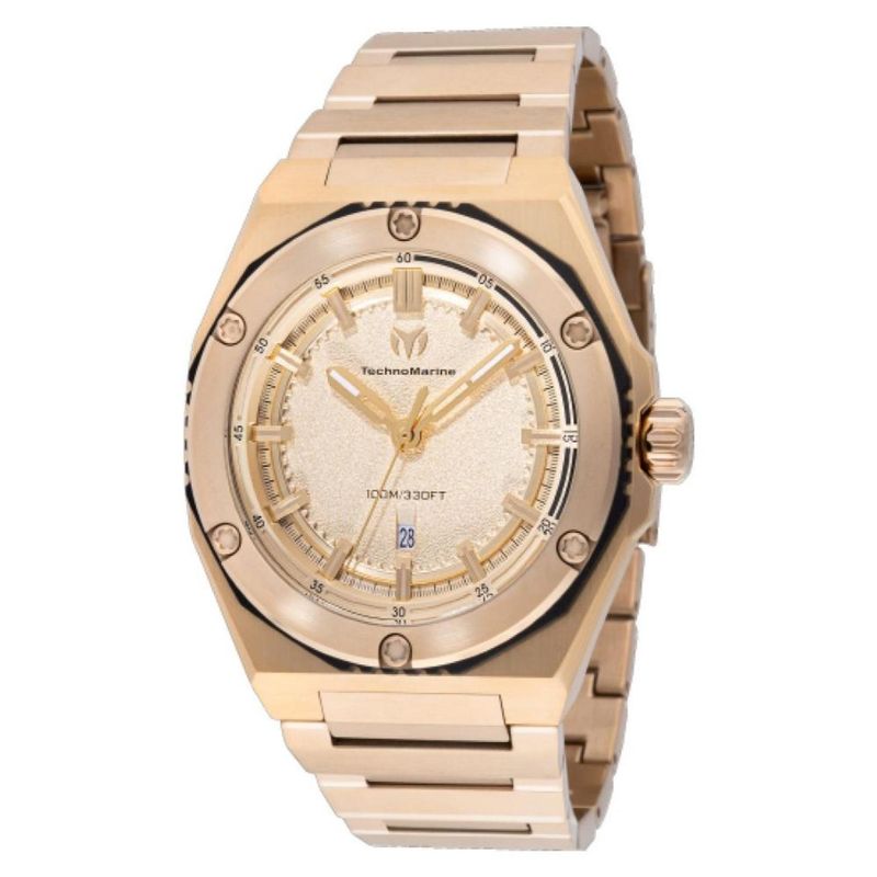 TECHNOMARINE - Reloj Technomarine Hombre Coral . Reloj Acero inoxidable Dorado