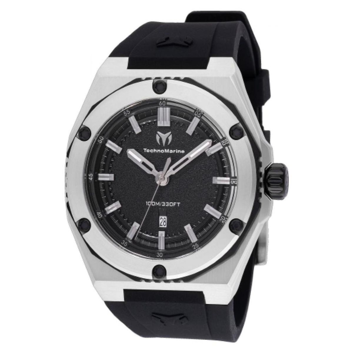 TECHNOMARINE - Reloj Technomarine Hombre Coral . Reloj Silicona Negro