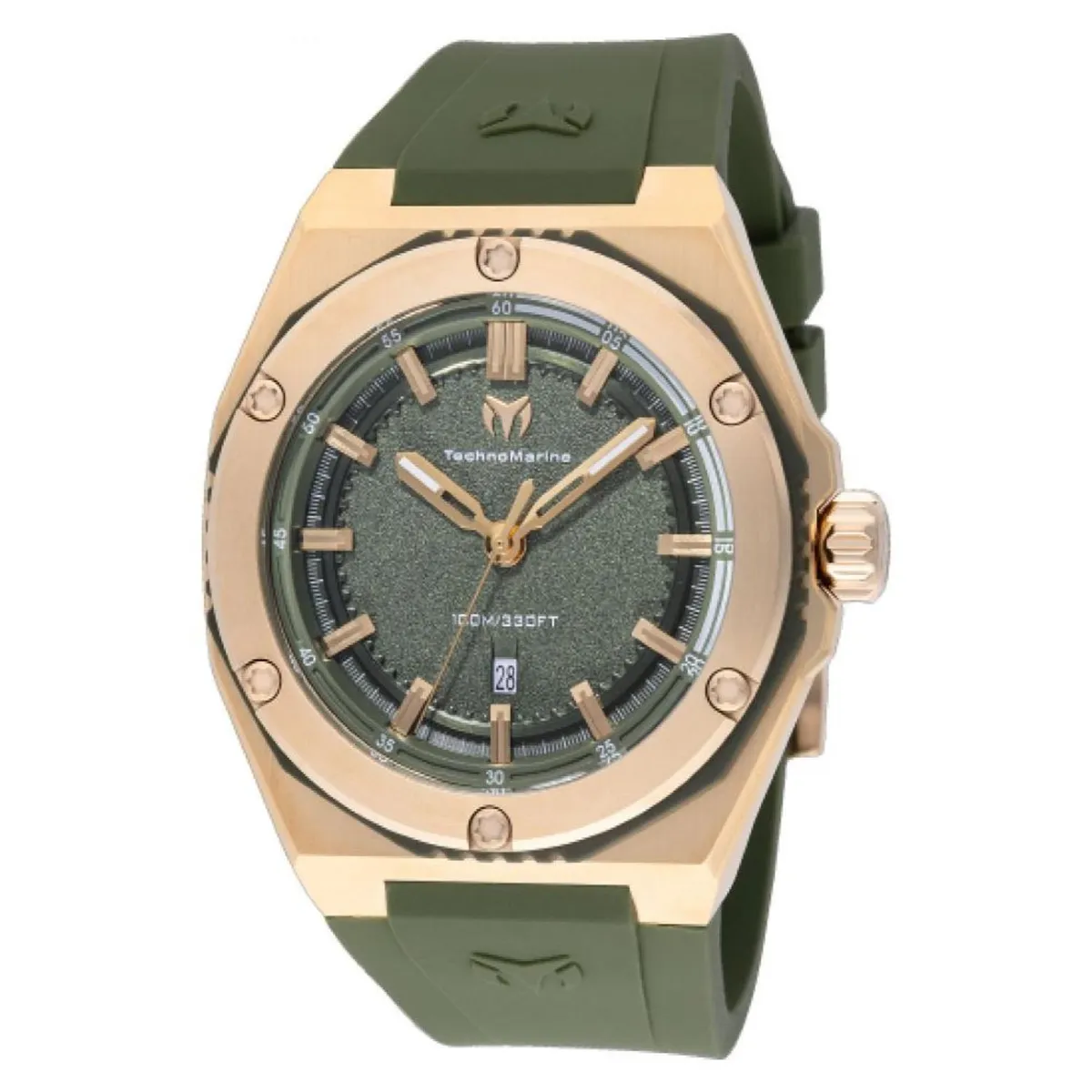 TECHNOMARINE - Reloj Technomarine Hombre Coral . Reloj Silicona Verde