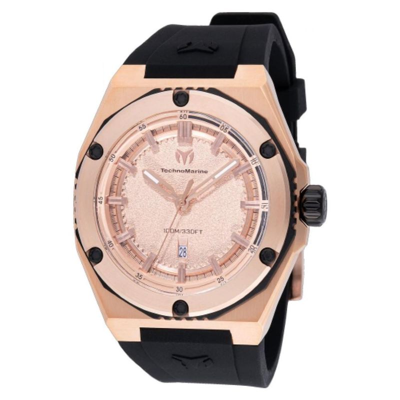 TECHNOMARINE - Reloj Technomarine Hombre Coral . Reloj Silicona Negro