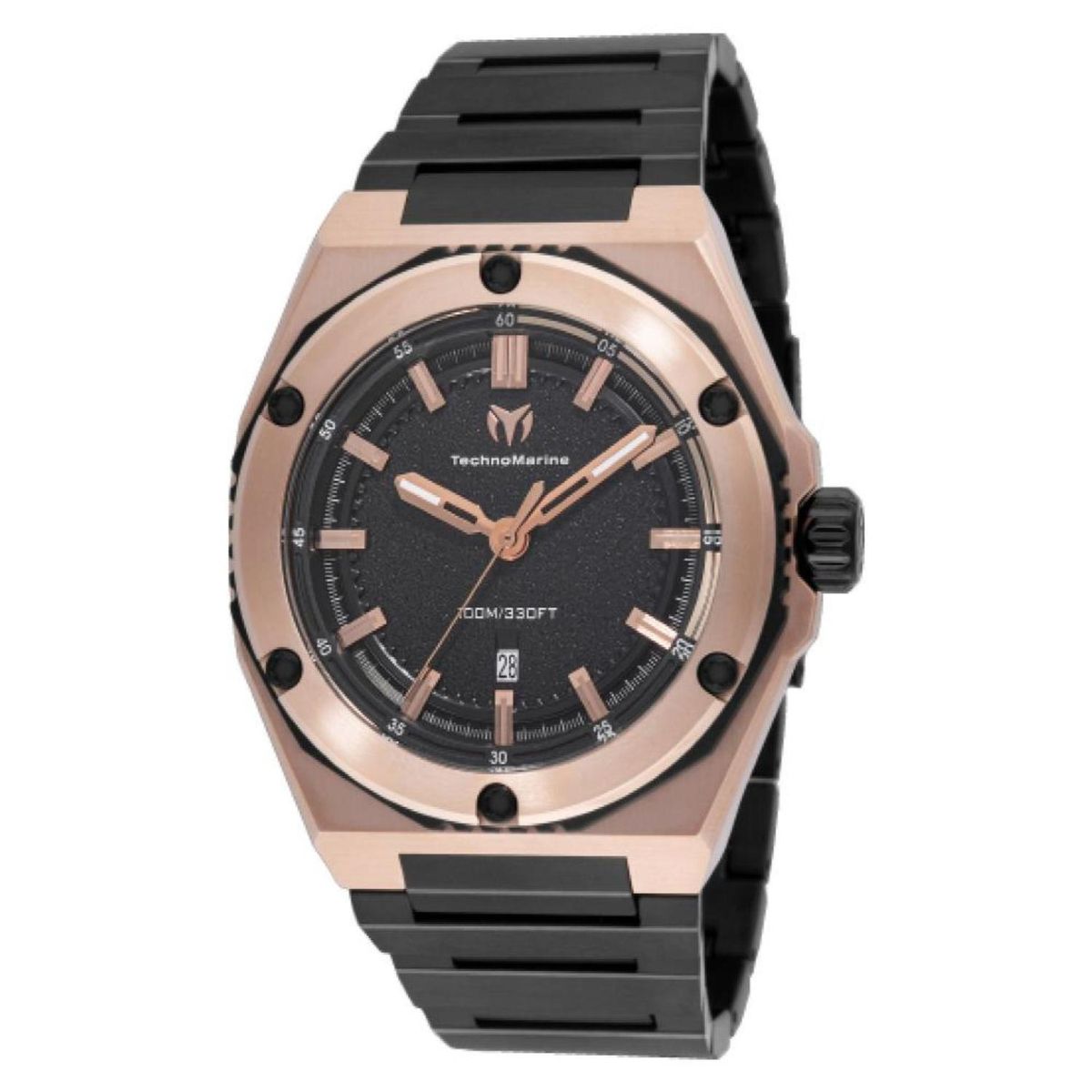 TECHNOMARINE - Reloj Technomarine Hombre Coral . Reloj Acero inoxidable Negro