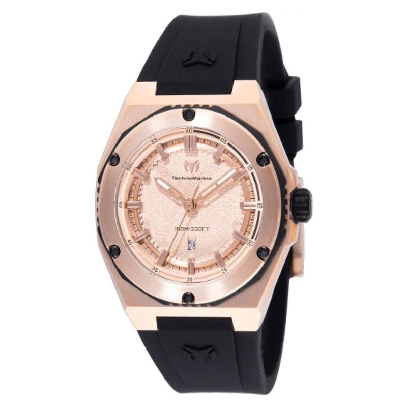 TECHNOMARINE - Reloj Technomarine Mujer Coral . Reloj Silicona Negro