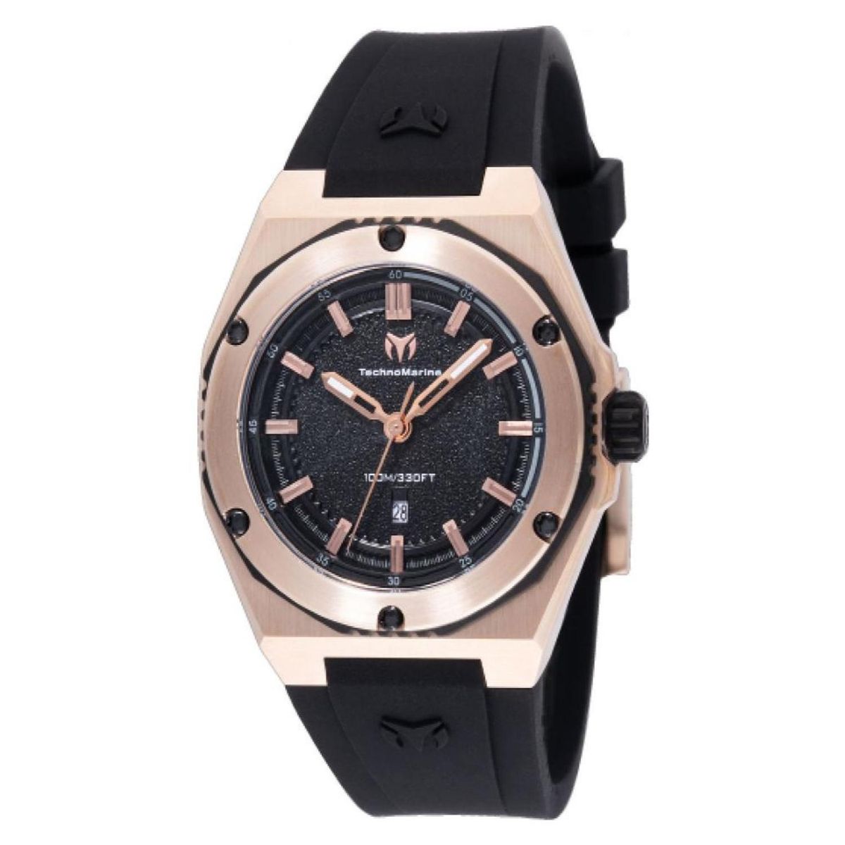 TECHNOMARINE - Reloj Technomarine Mujer Coral . Reloj Silicona Negro