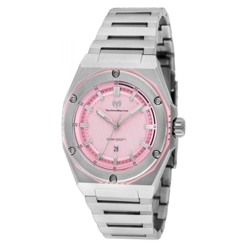 TECHNOMARINE - Reloj Technomarine Mujer Coral . Reloj Acero inoxidable Plateado