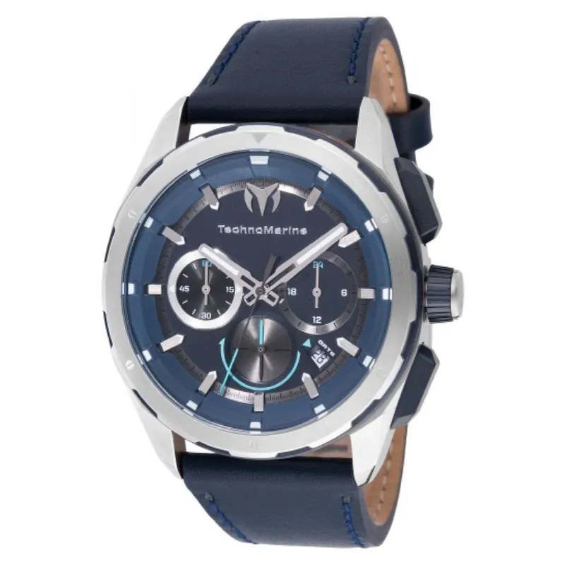 TECHNOMARINE - Reloj Technomarine Hombre Ocean . Reloj Cuero Azul