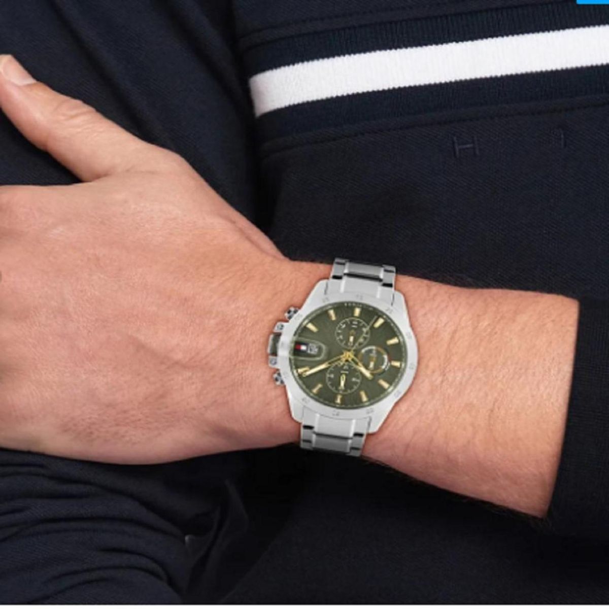 TOMMY HILFIGER - Reloj Tommy Hilfiger Hombre 1792197 . Reloj Acero Inoxidable Plateado