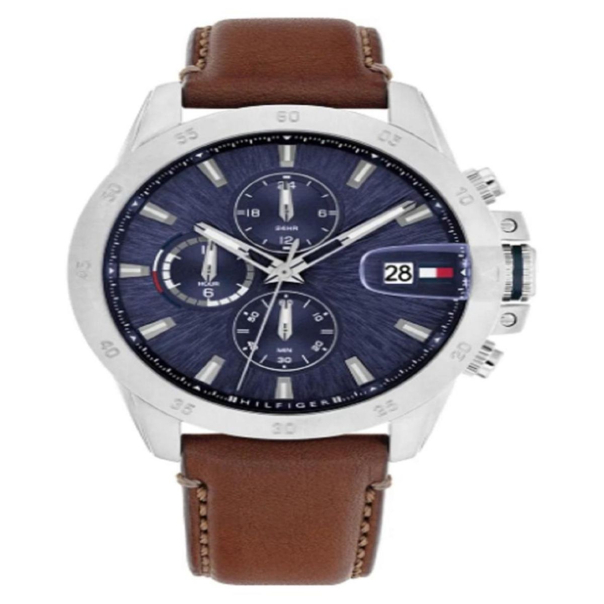 TOMMY HILFIGER - Reloj Tommy Hilfiger Hombre 1792195 . Reloj Cuero Marrón