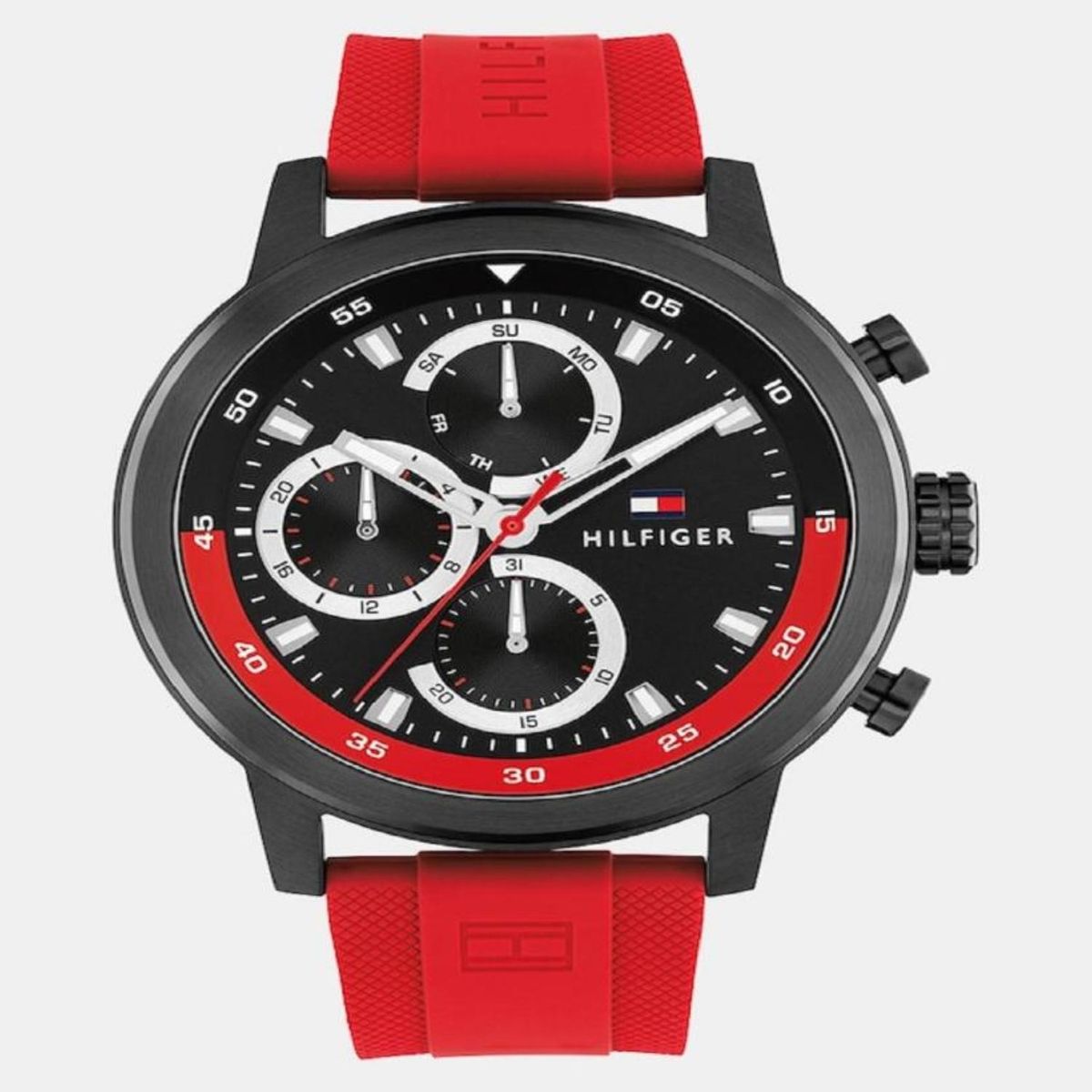 TOMMY HILFIGER - Reloj Tommy Hilfiger Hombre 1792178 . Reloj silicona rojo