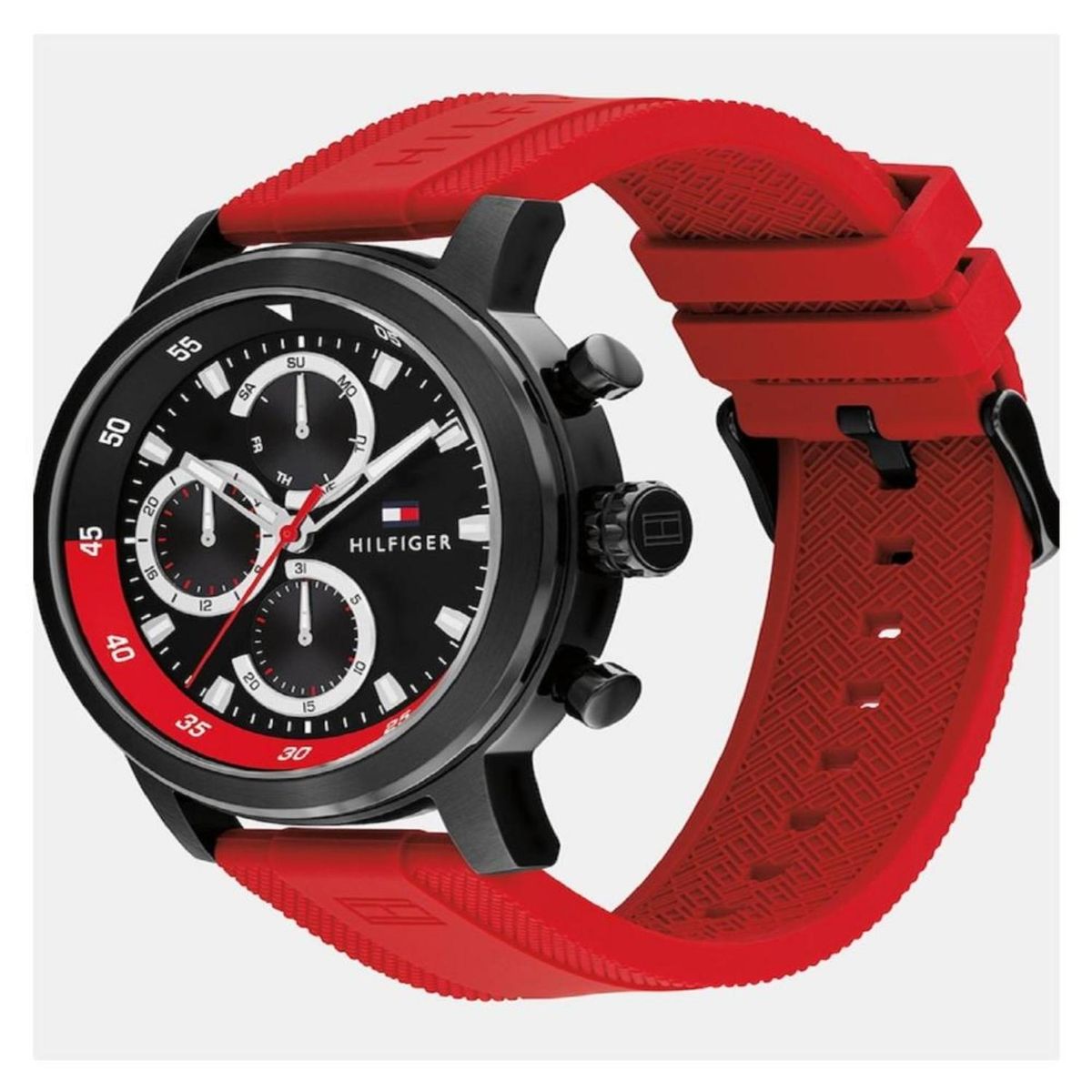 TOMMY HILFIGER - Reloj Tommy Hilfiger Hombre 1792178 . Reloj silicona rojo