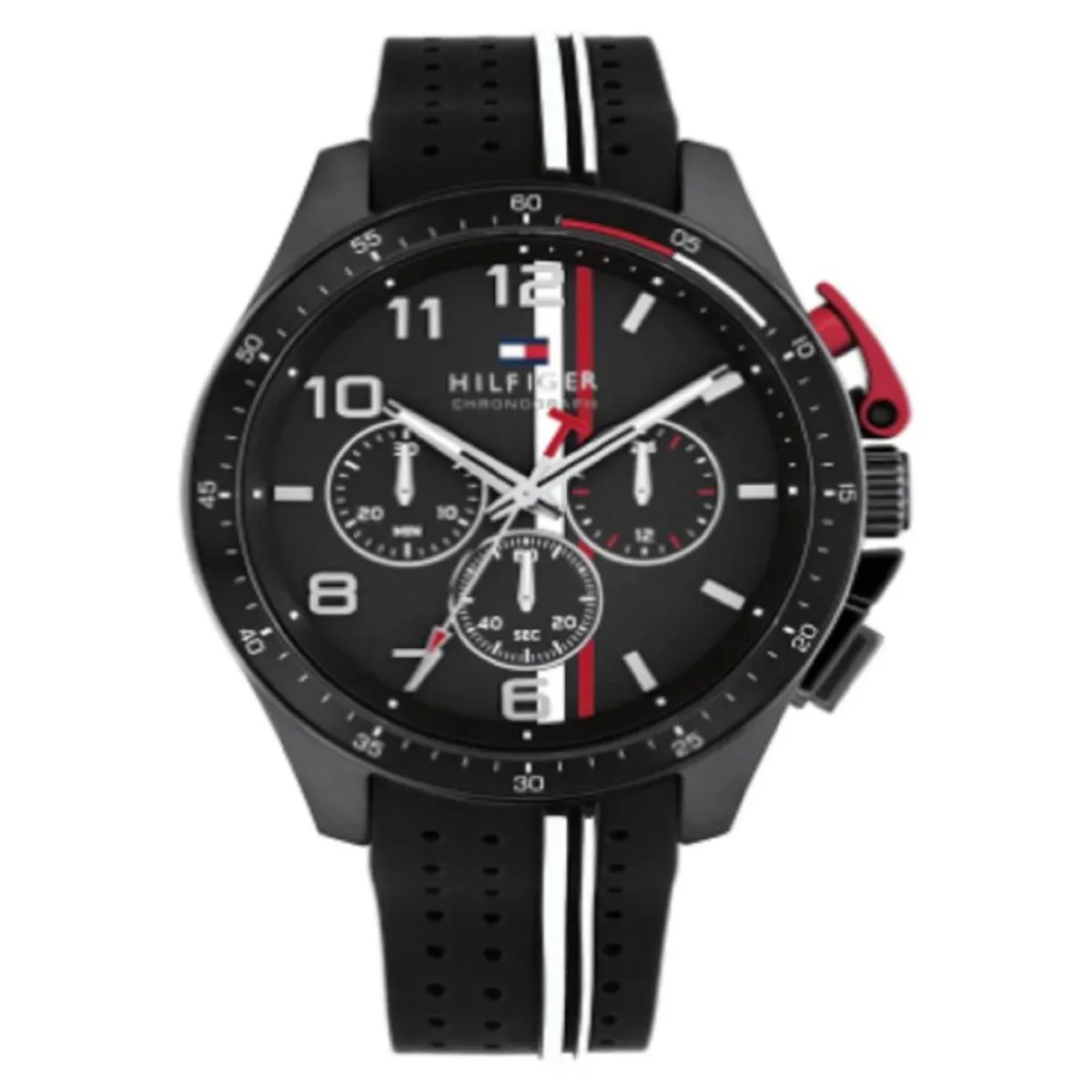 TOMMY HILFIGER - Reloj Tommy Hilfiger Hombre 1792168 . Reloj silicona Negro