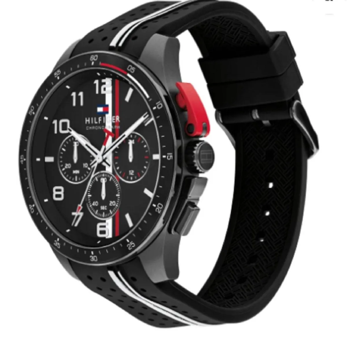 TOMMY HILFIGER - Reloj Tommy Hilfiger Hombre 1792168 . Reloj silicona Negro
