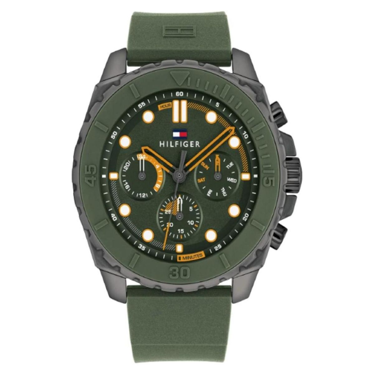 TOMMY HILFIGER - Reloj Tommy Hilfiger Hombre 1710688 . Reloj Silicona Verde