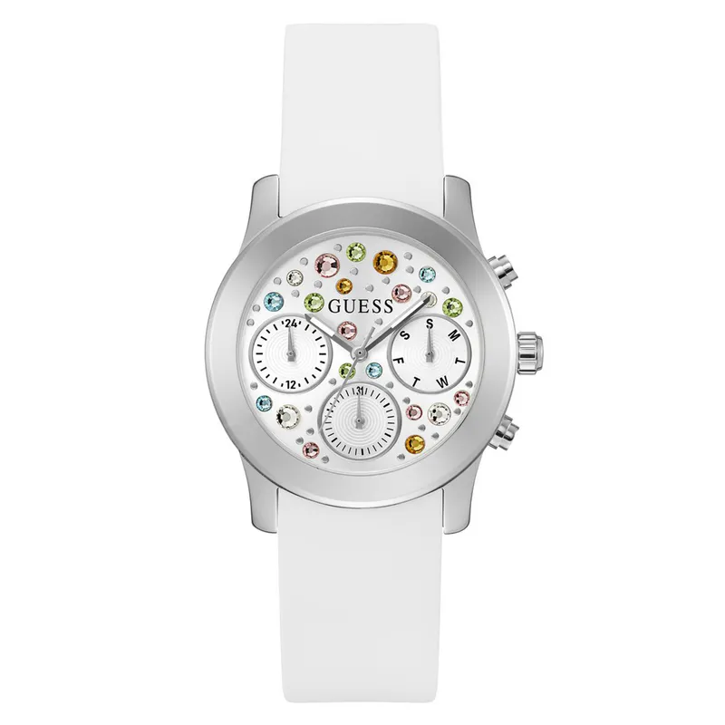 GUESS - Reloj Guess Mujer Fantasia. Reloj Silicona Blanco GW0560L1