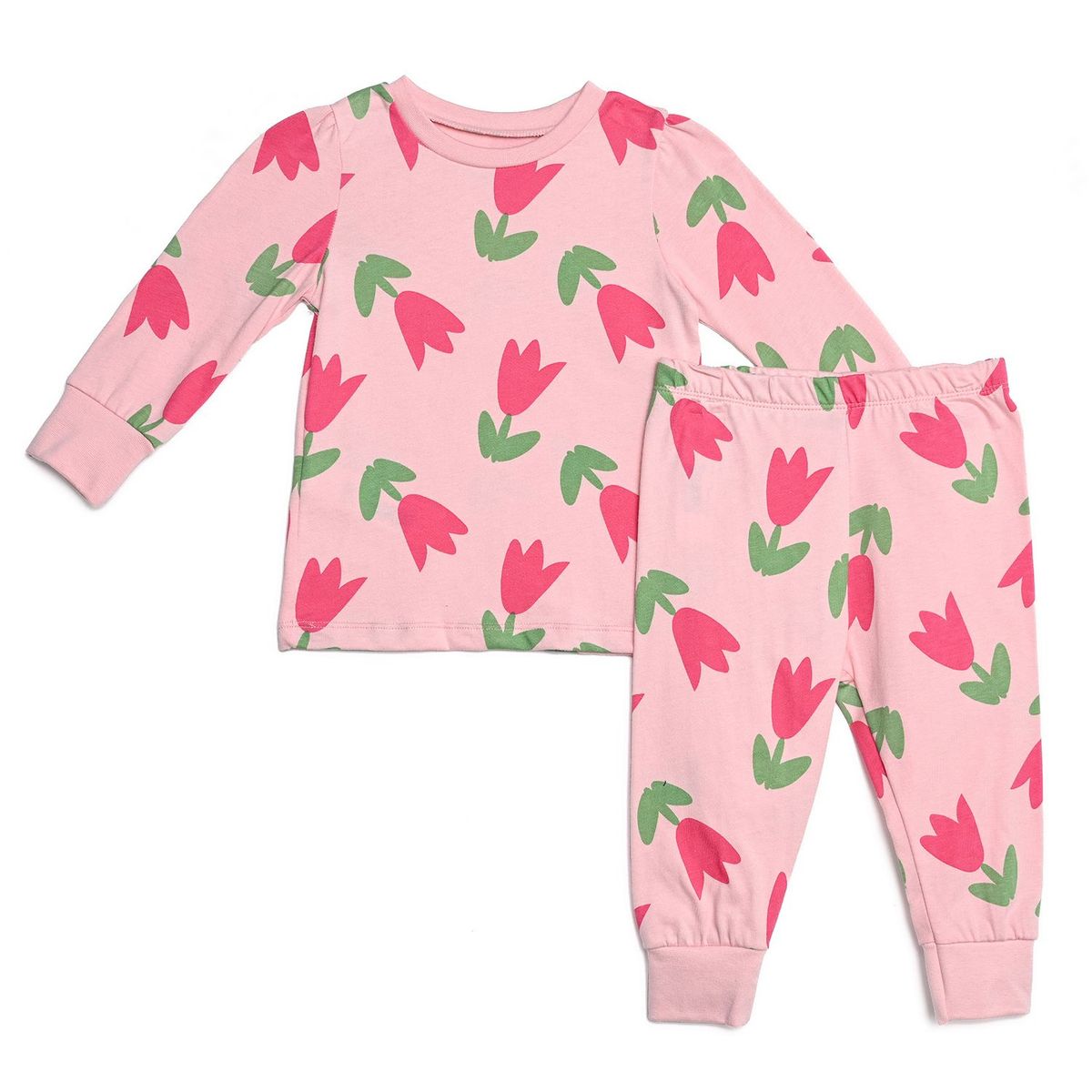 BABY FRESH - Pijamas Cintura elásticada para Bebé niña 2 piezas Manga larga de Algodón Baby Fresh