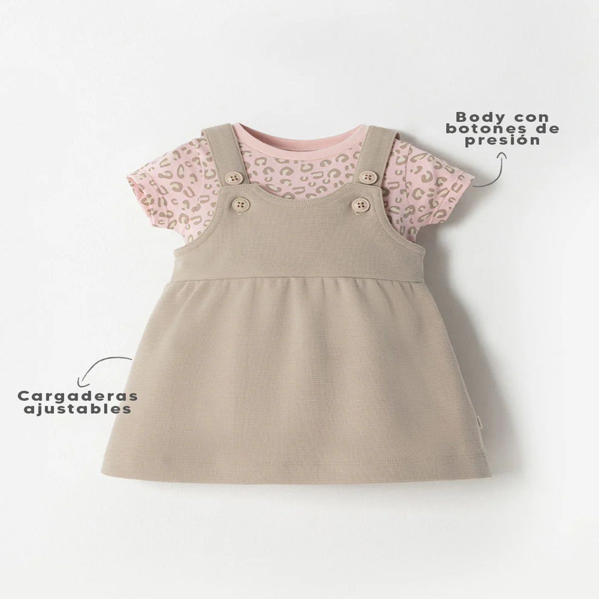 BABY FRESH - Jardinera para Bebé niña en Poliéster Baby Fresh