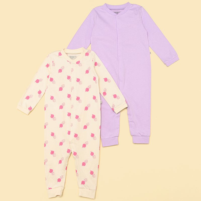 BABY FRESH - Pijamas para Bebé niña Pack de 2 unidades Manga larga de Algodón Baby Fresh