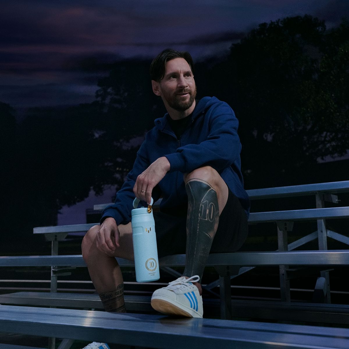 STANLEY - Termo Stanley Messi: 710 ml Iceflow Flip Straw Acero inoxidable