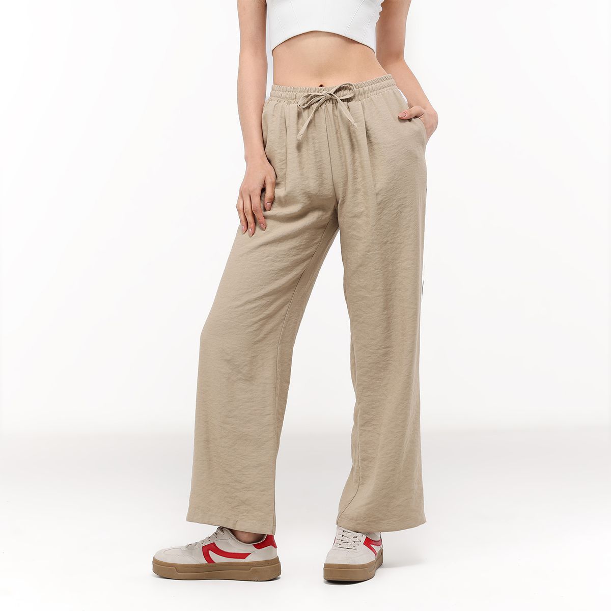 SYBILLA - Pantalón Recto Mujer Tiro alto Sybilla