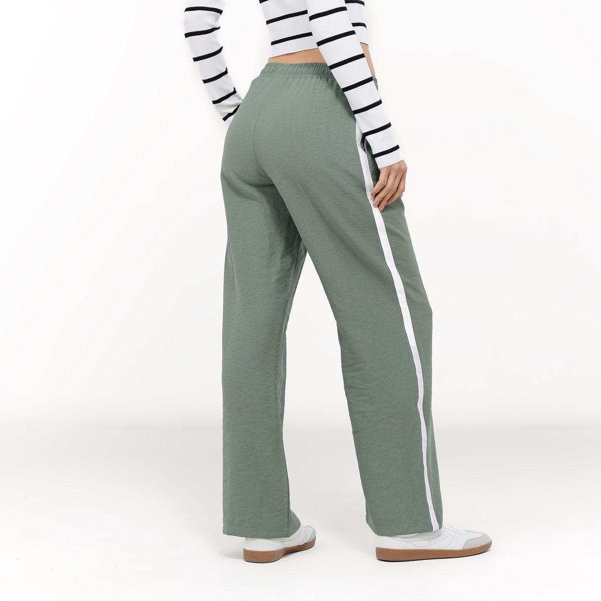 SYBILLA - Pantalón Recto Mujer Tiro alto Sybilla