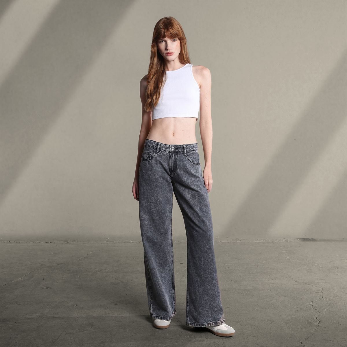 SYBILLA - Jean Super Wide leg Mujer Tiro bajo Sybilla 