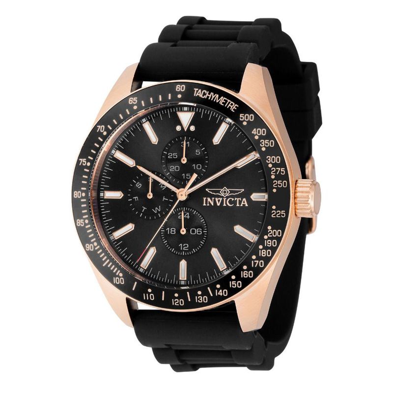 INVICTA - Reloj Invicta Hombre Aviator . Reloj Silicona Negro