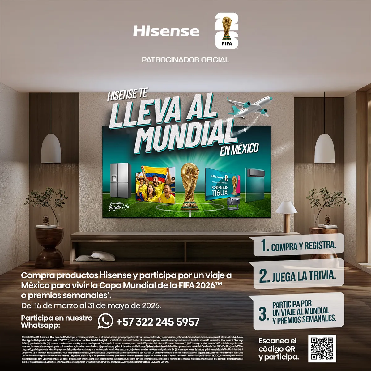HISENSE - Televisor | Hisense | 116 pulgadas | 4K UHD | RGB-MiniLED ULED 165Hz  | 116 UX