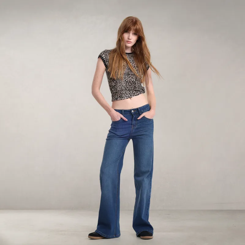 DENIMLAB - Jean Wide leg Mujer Tiro alto Denimlab