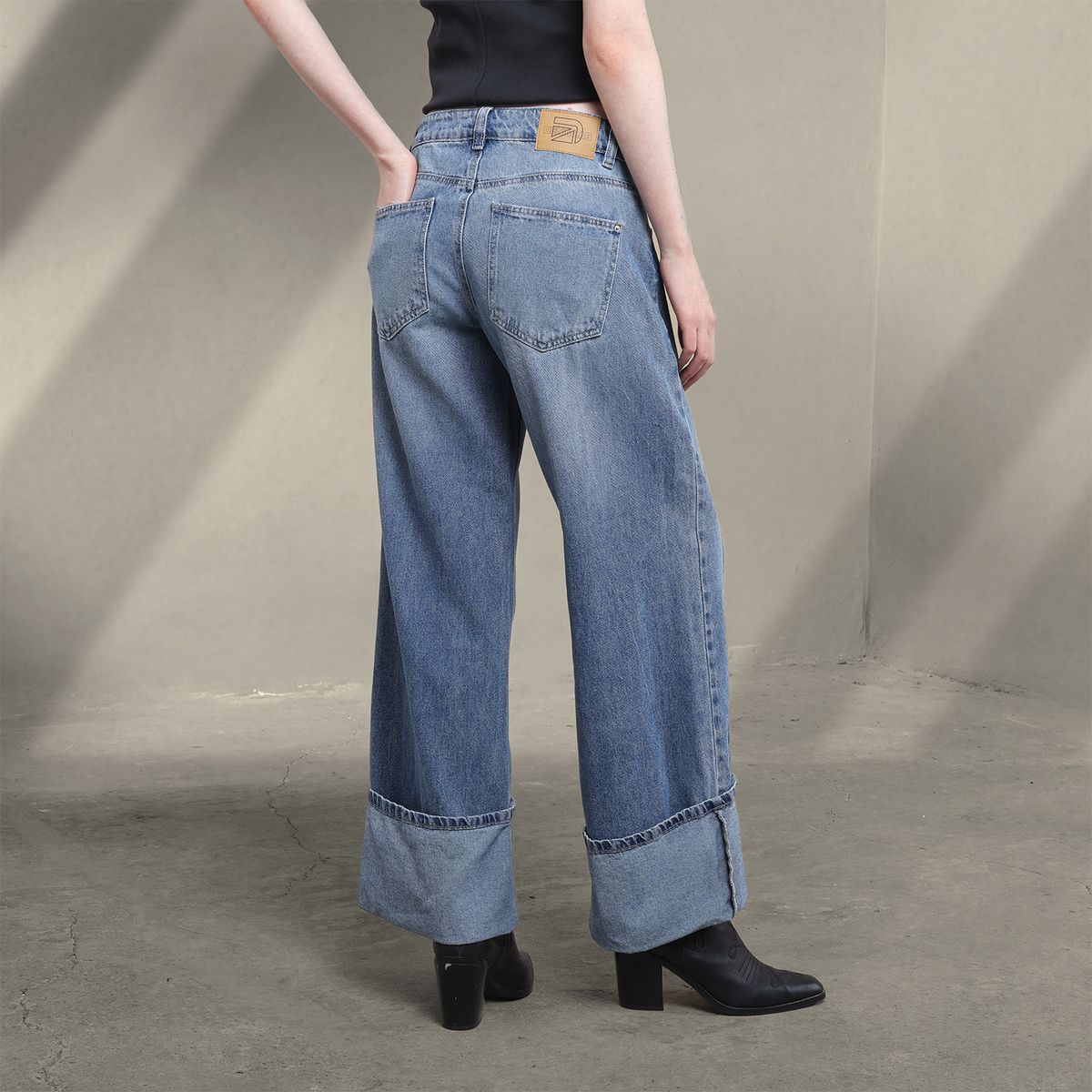 DENIMLAB - Jean Wide leg Mujer Tiro bajo Denimlab 