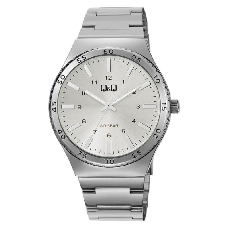 Q&Q - Reloj Q&Q Hombre Q70B-001PY . Reloj Metal Plateado