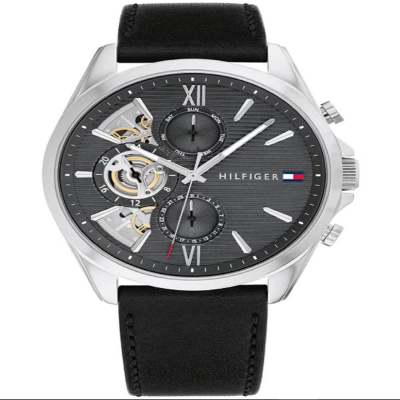 TOMMY HILFIGER - Reloj Tommy Hilfiger Hombre 1710644 . Reloj cuero Negro