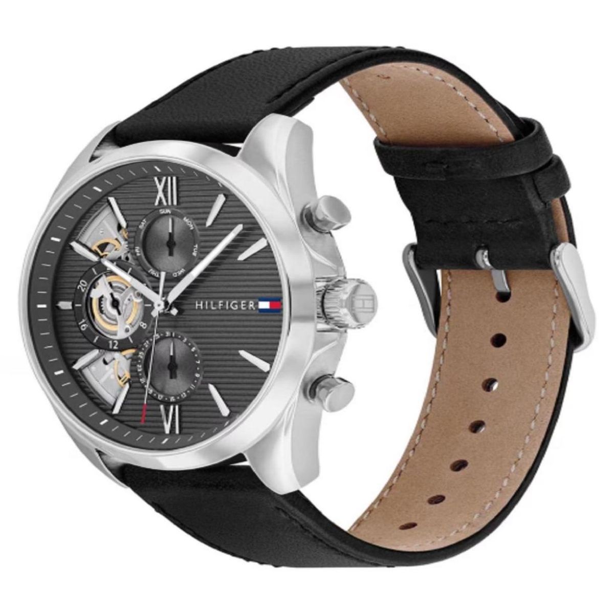 TOMMY HILFIGER - Reloj Tommy Hilfiger Hombre 1710644 . Reloj cuero Negro