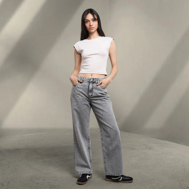 Jean Baggy Mujer Tiro bajo Sybilla