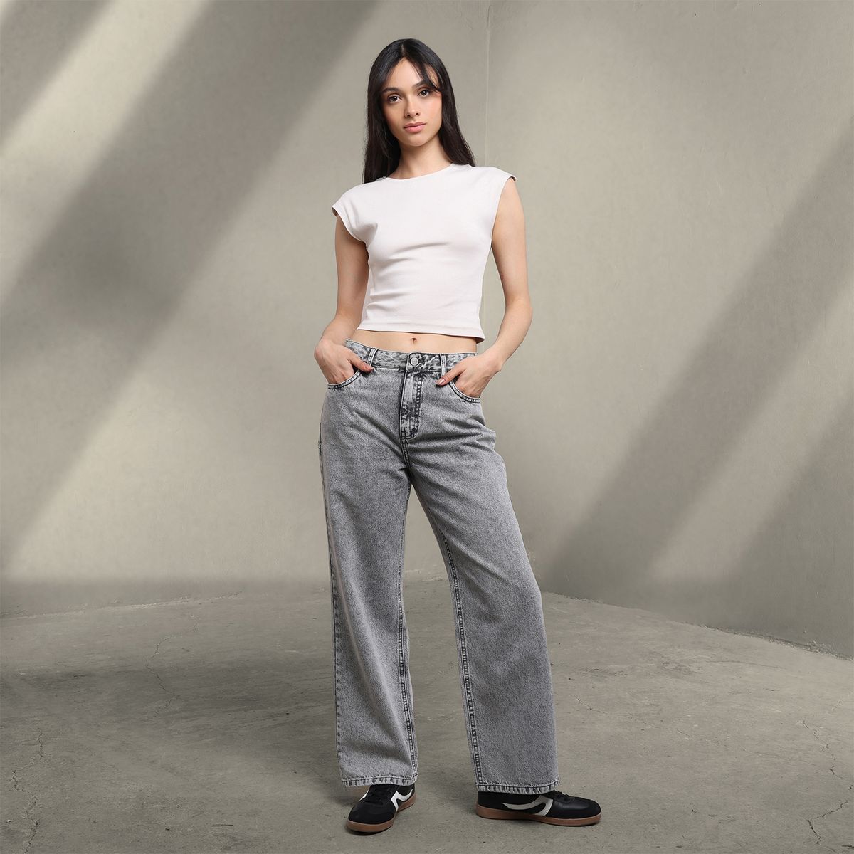 SYBILLA - Jean Baggy Mujer Tiro bajo Sybilla 