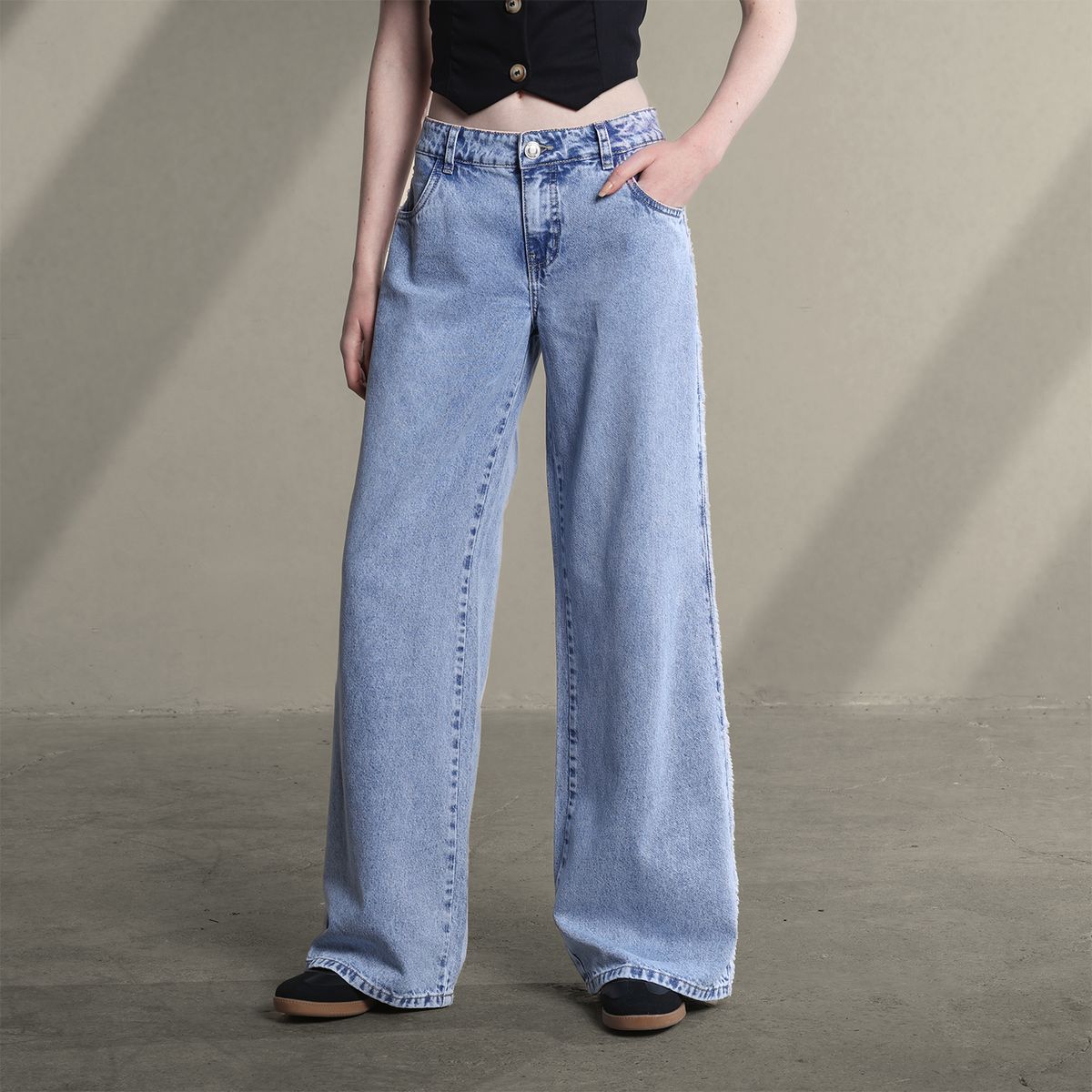 SYBILLA - Jean Wide leg Mujer Tiro bajo Sybilla 