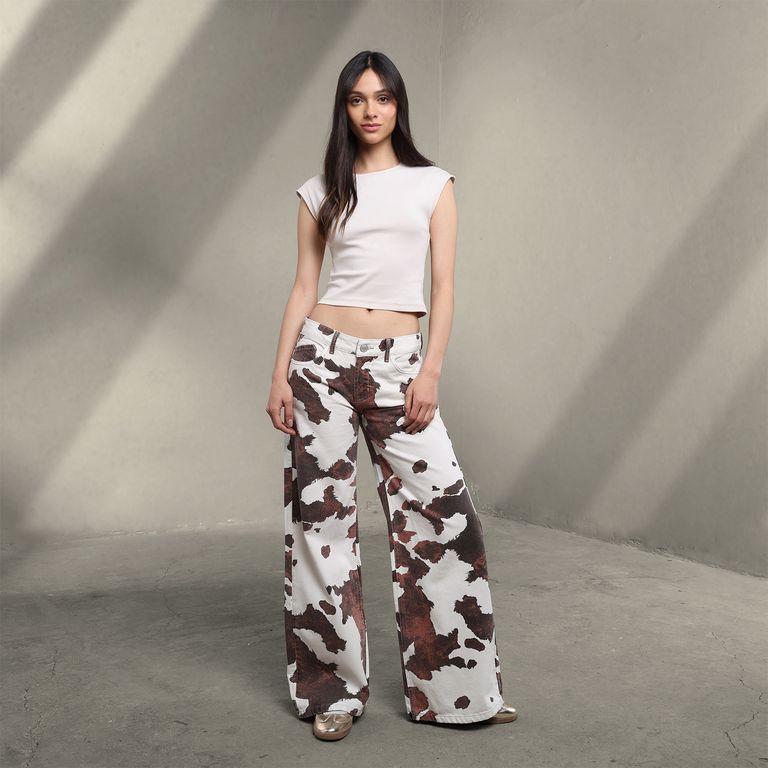 Jean Super Wide leg Mujer Tiro bajo Sybilla