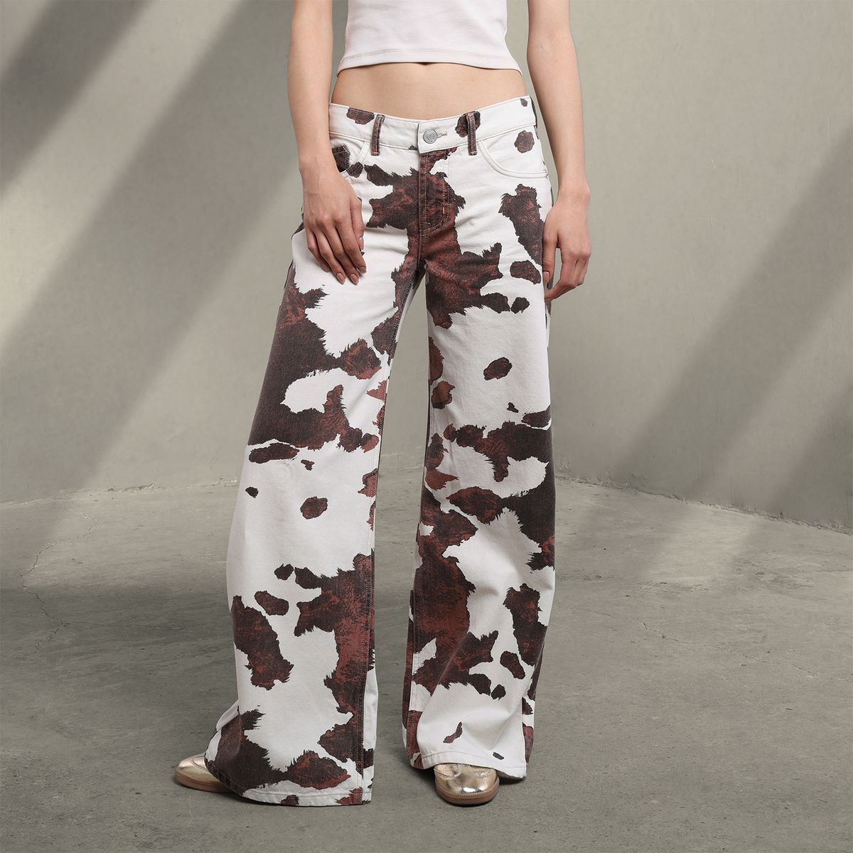 SYBILLA - Jean Super Wide leg Mujer Tiro bajo Sybilla 