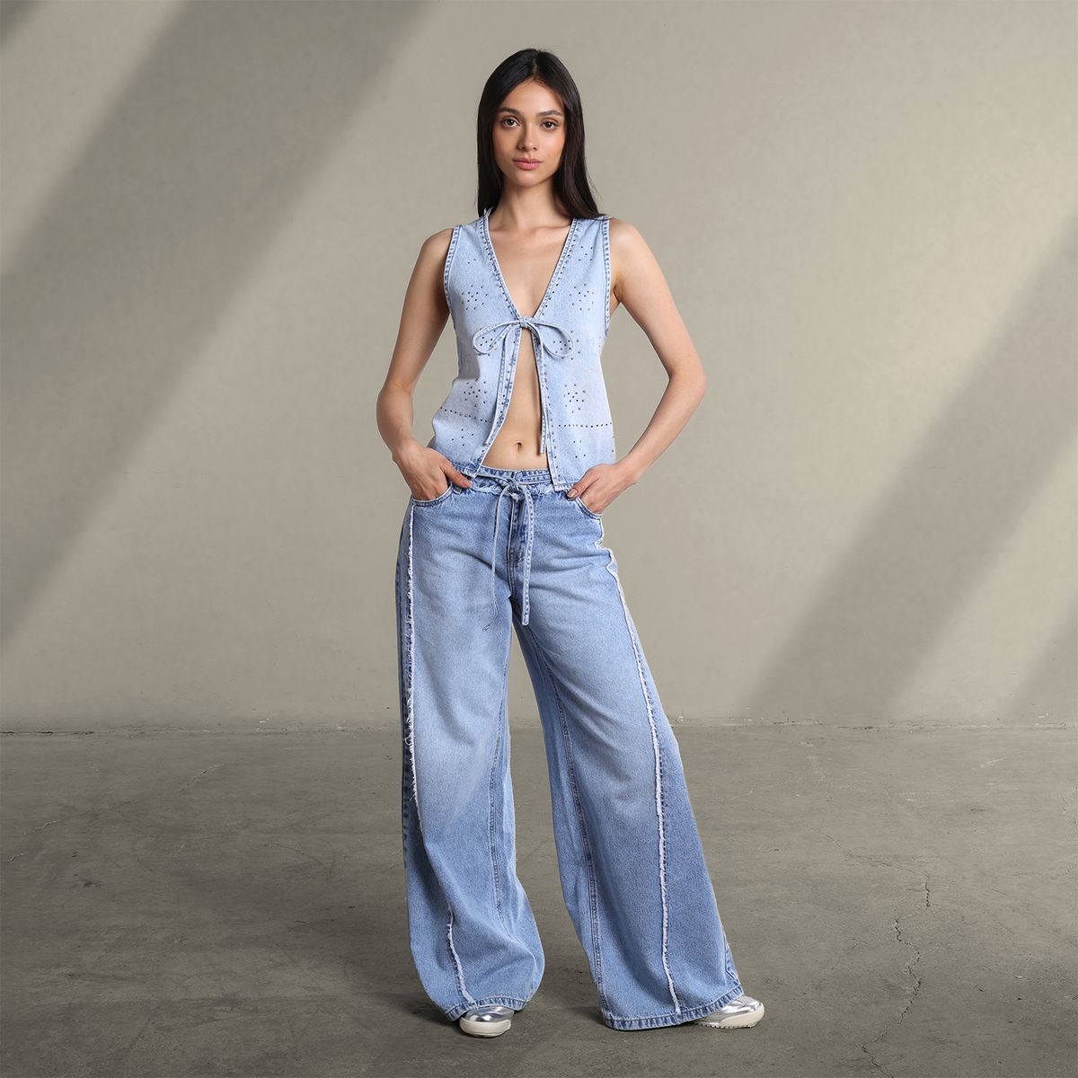 SYBILLA - Chaleco Mujer de Algodón Sybilla