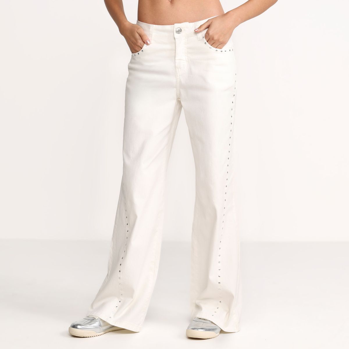 SYBILLA - Jean Wide leg Mujer Tiro bajo Sybilla