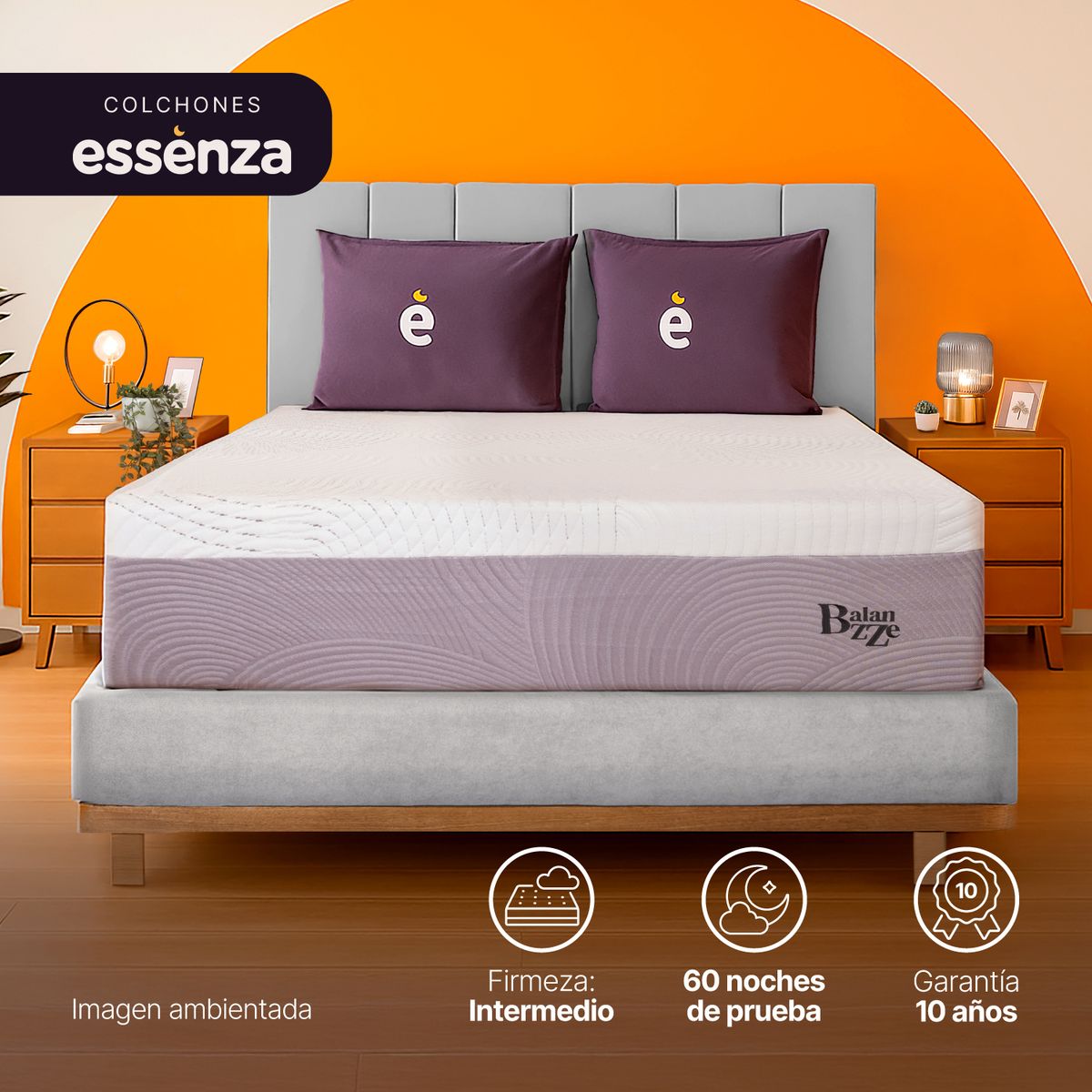 ESSENZA - Set de dormitorio COMBO BALANZZ Queen