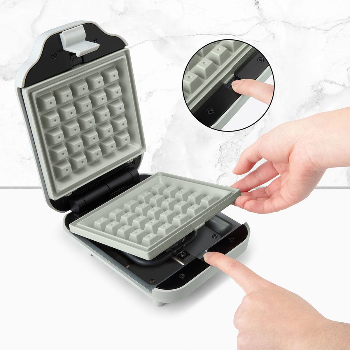 HOLSTEIN - Sandwichera Personal Holstein Nano | 3 placas intercambiables