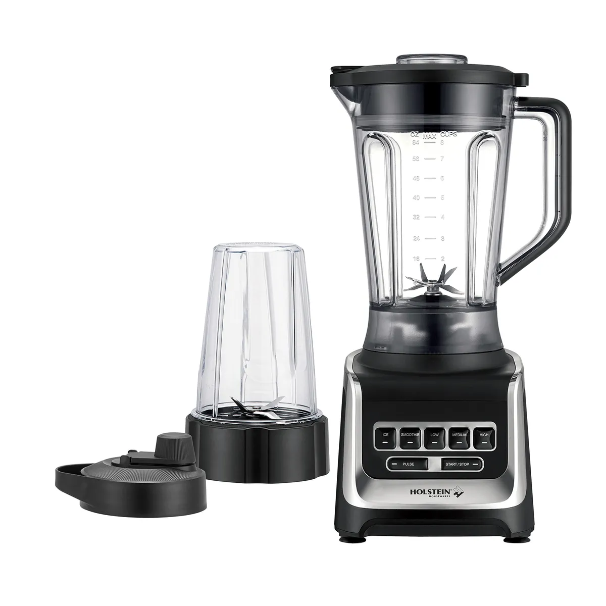 HOLSTEIN HOUSEWARES - Licuadora Holstein Multiprogramas De 1.85L Con Accesorios