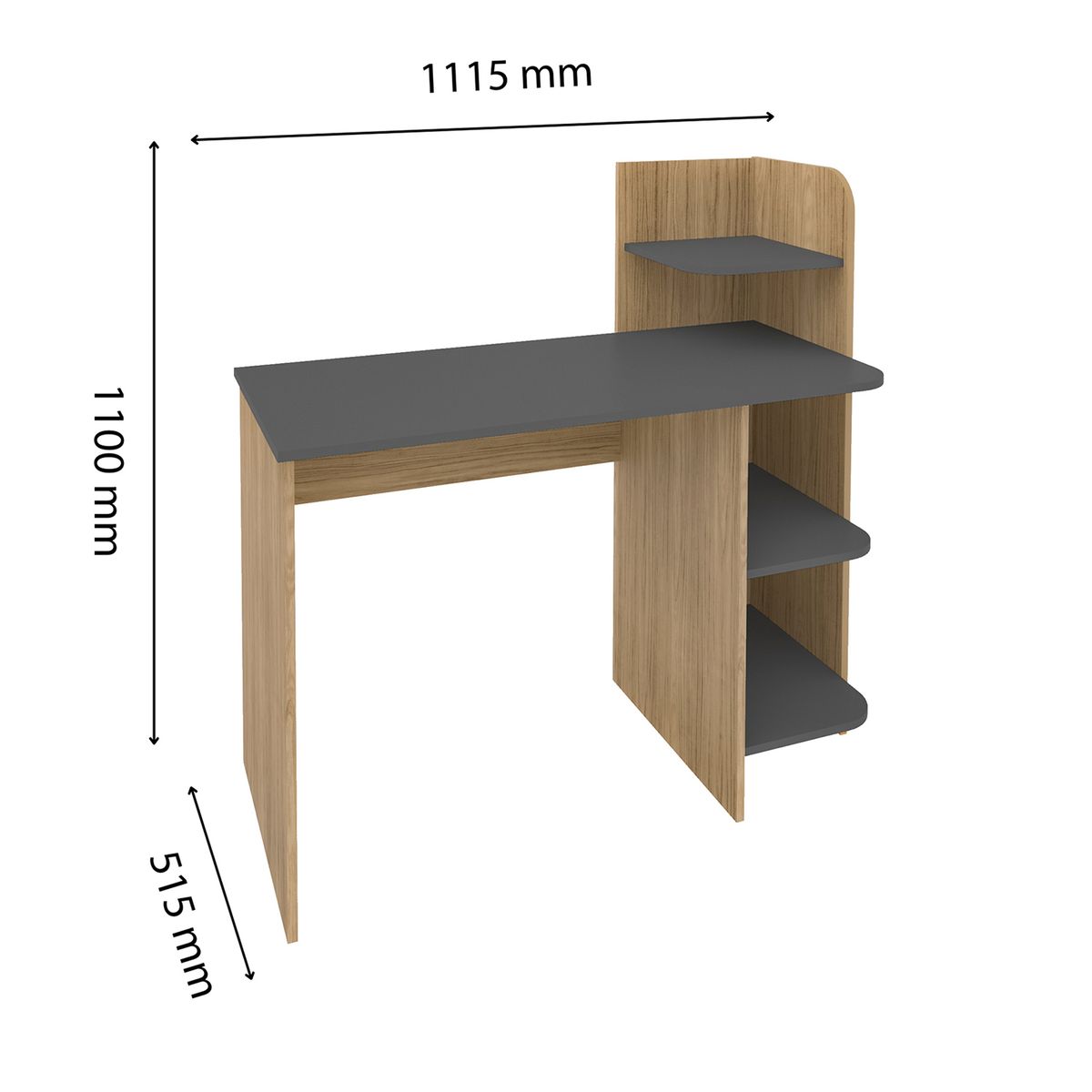 BERTOLINI - Escritorio Link MDP 110x111cm