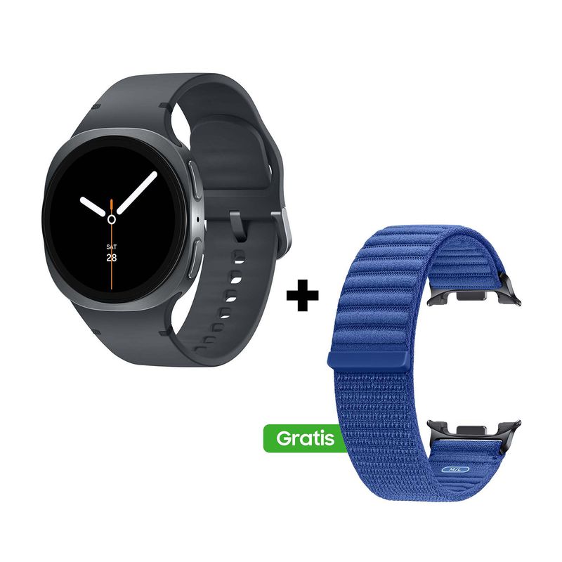 SAMSUNG - Smartwatch Samsung Watch8 44mm-Plateado + Correa