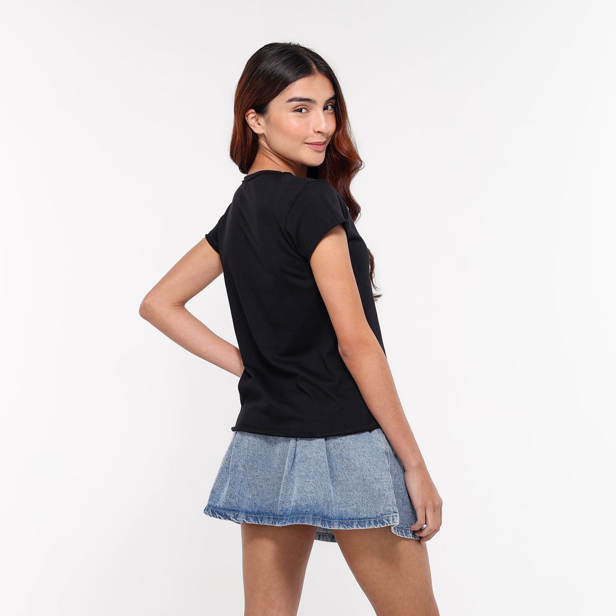 ELV - Top para Niña con EstampadoPrint Manga corta de Algodón ELV