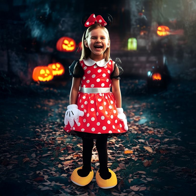 DISNEY - Disfraz para niña Minnie Mouse Disney animal fantasía