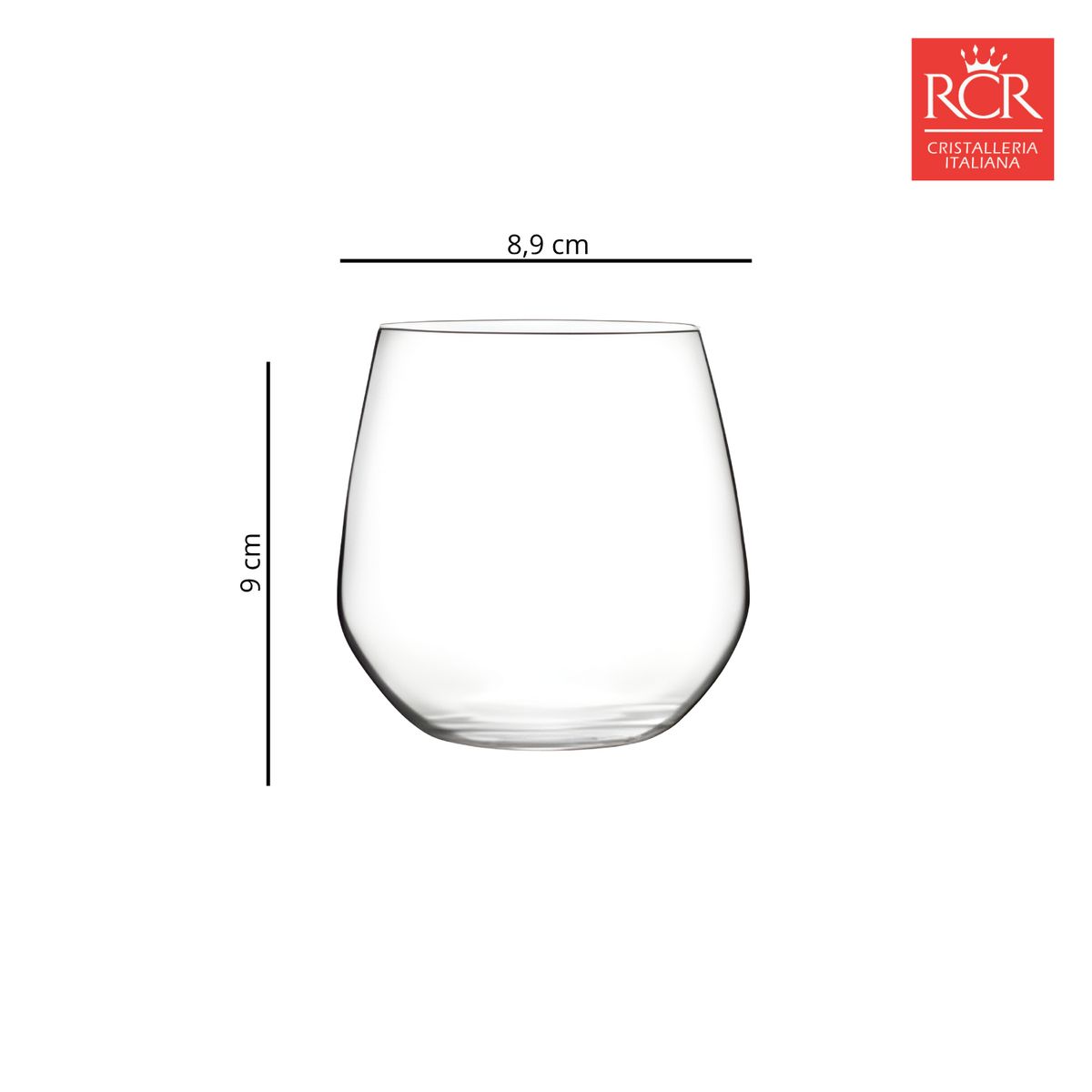 RCR - Set de vasos cortos RCR Cristal 2 Piezas 380 cc