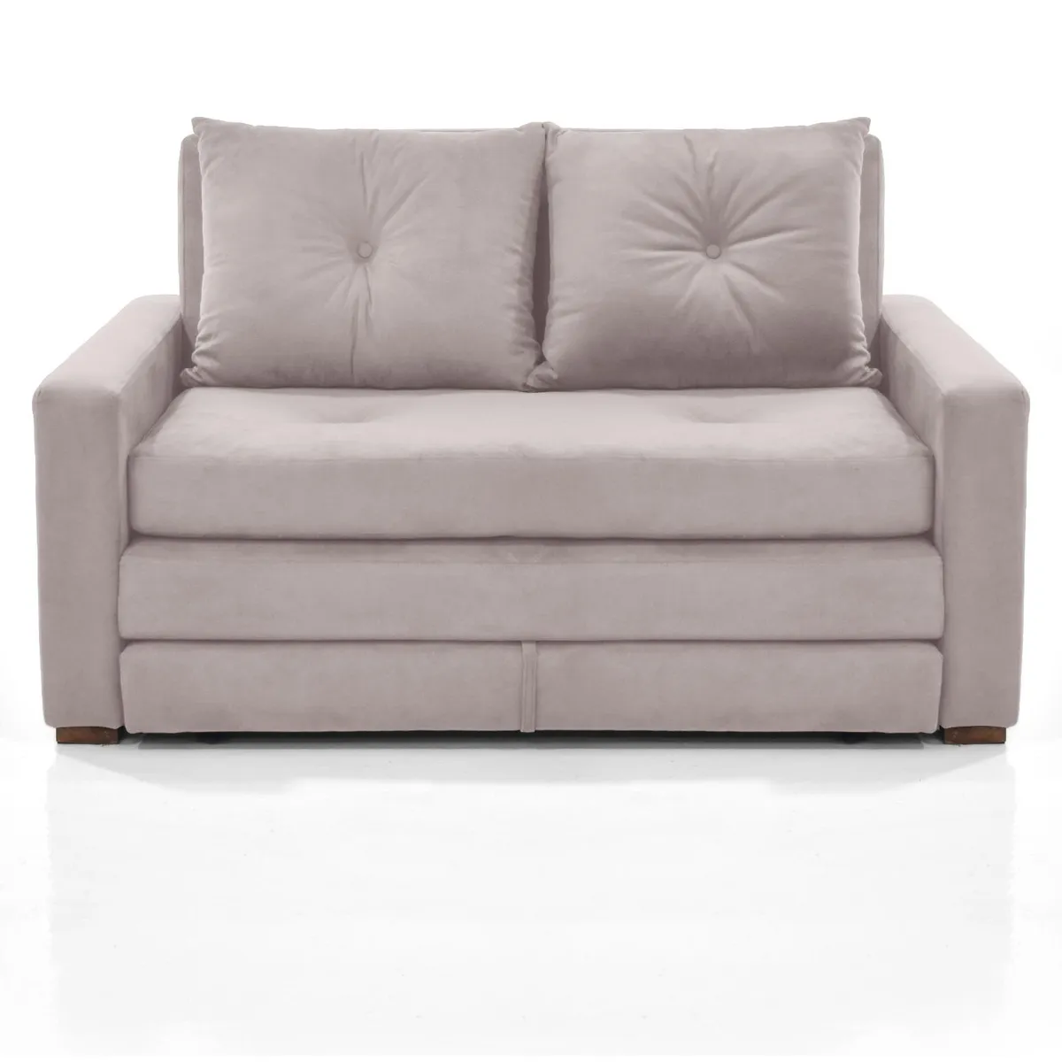 MICA - Sofa Cama Reclinable 3 Posiciones Torun 147x93x87 Tela Taupe