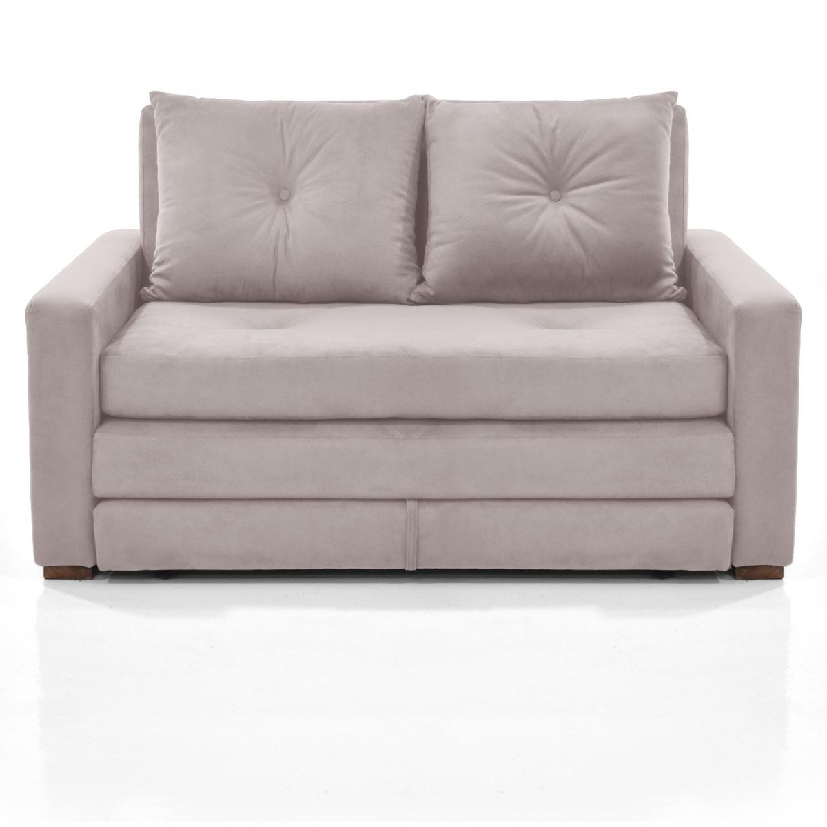 MICA - Sofa Cama Reclinable 3 Posiciones Torun 147x93x87 Tela Taupe
