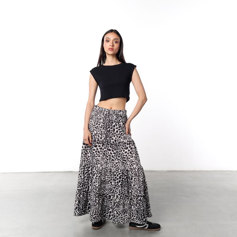 DENIMLAB - Falda Maxi Mujer con Estampado Denimlab